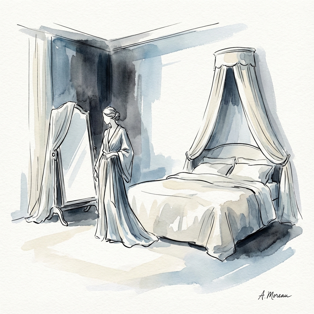 [卧室] 镜子对床——半夜别自己吓自己